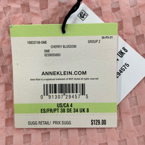 Anne Klein Coral Midi Dress with Bow Detail - Picture 6 of 6